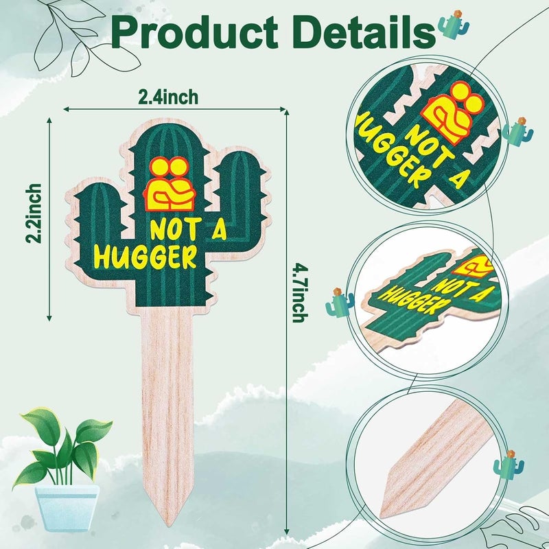 JUYRLE Funny Plant Labels - 15 Pack Garden Markers for Succulent Flowers, Greenery, Seedling Plants - Waterproof, Outdoor/Indoor Patio Tags, Garden Stakes - Image 2